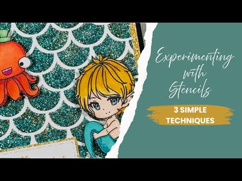 3 Simple Ways to Use Stencils for Card backgrounds