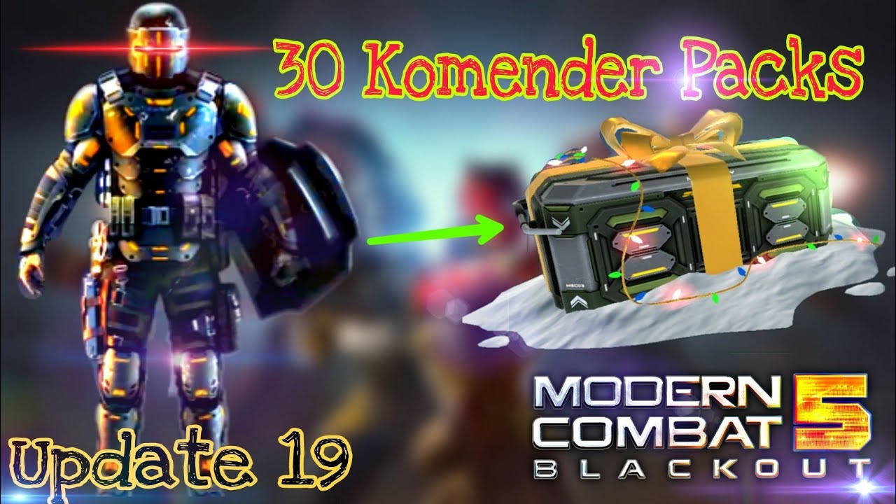 Update19,30 Komender Pack Opening, Modern combat 5,New Updated,MC5 Pack Opening