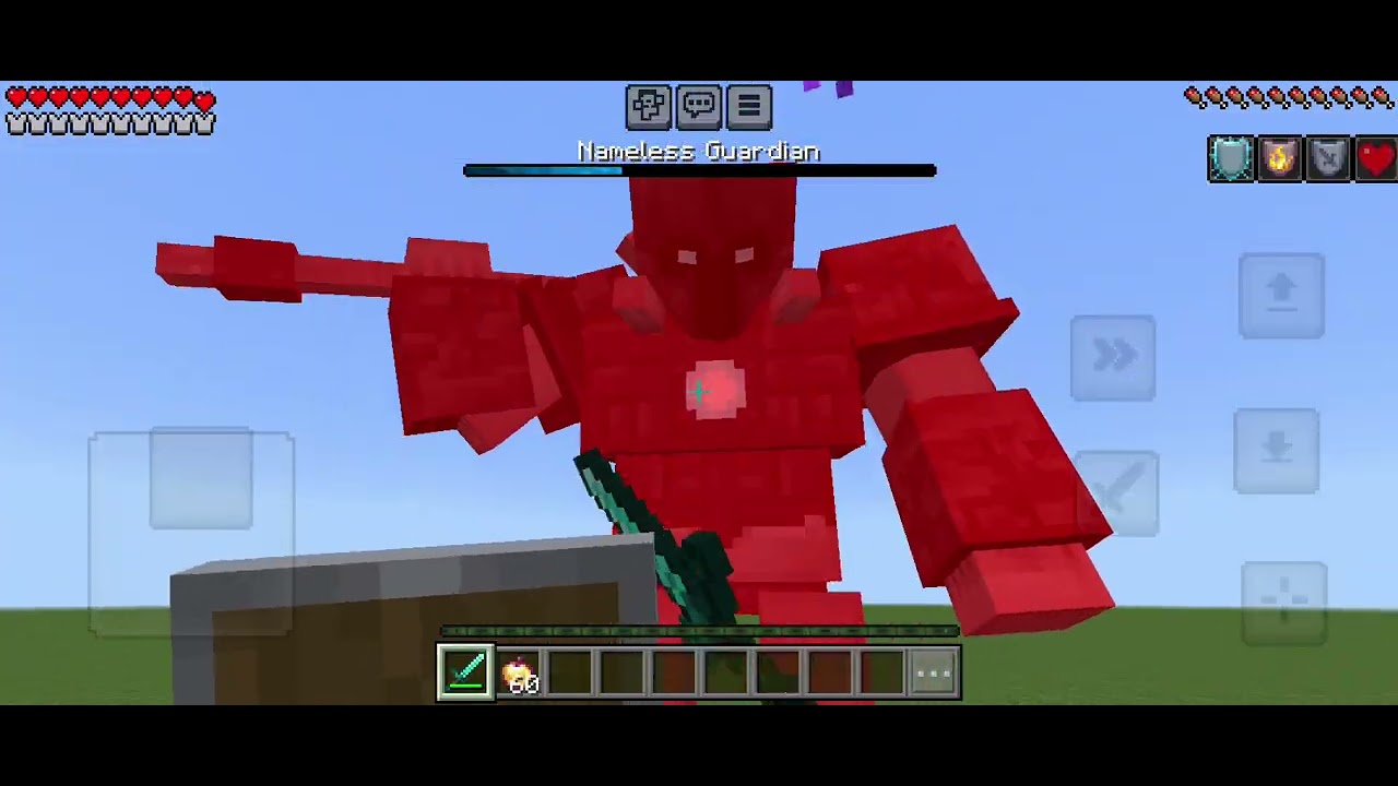 Me vs nameless guardian Huang wei (Minecraft bedrock)