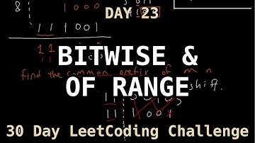 Bitwise AND of Numbers Range - LeetCode Day 23 Challenge