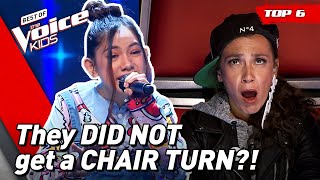 HIDDEN GEMS with NO CHAIR TURNS on The Voice Kids! 😱 | Top 6