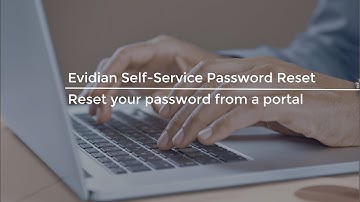 Evidian Self-Service Password Reset - Reset your password from a portal