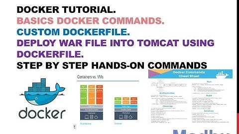 Docker Tutorial | Docker Commands | Deploy war file In Tomcat Using Docker File | Docker Vs VM