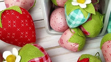 How to sew Stuffed Strawberries with Amy from @AmeroonieDesigns