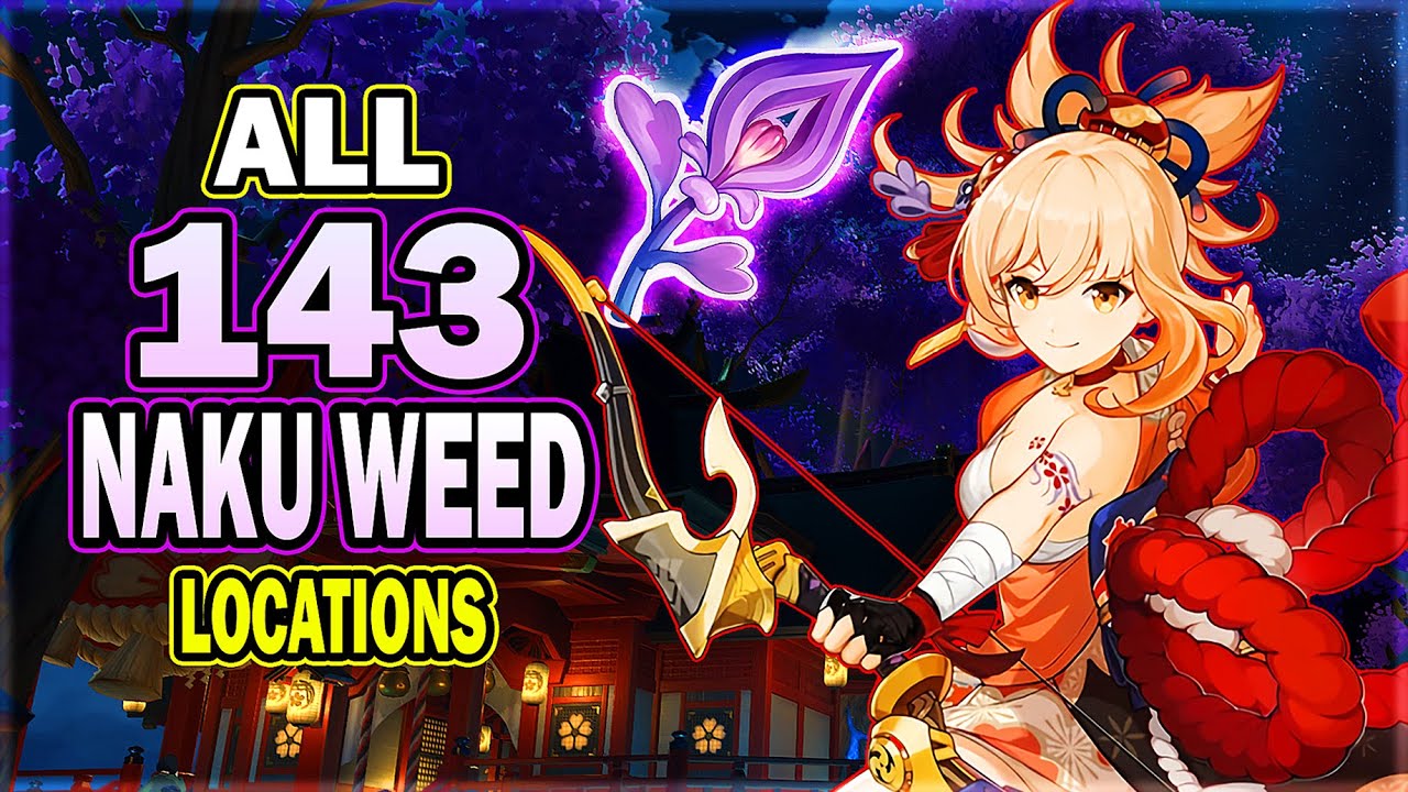 143 Naku Weed Locations - Efficient Farming Route | Yoimiya Ascension Material | Genshin Impact
