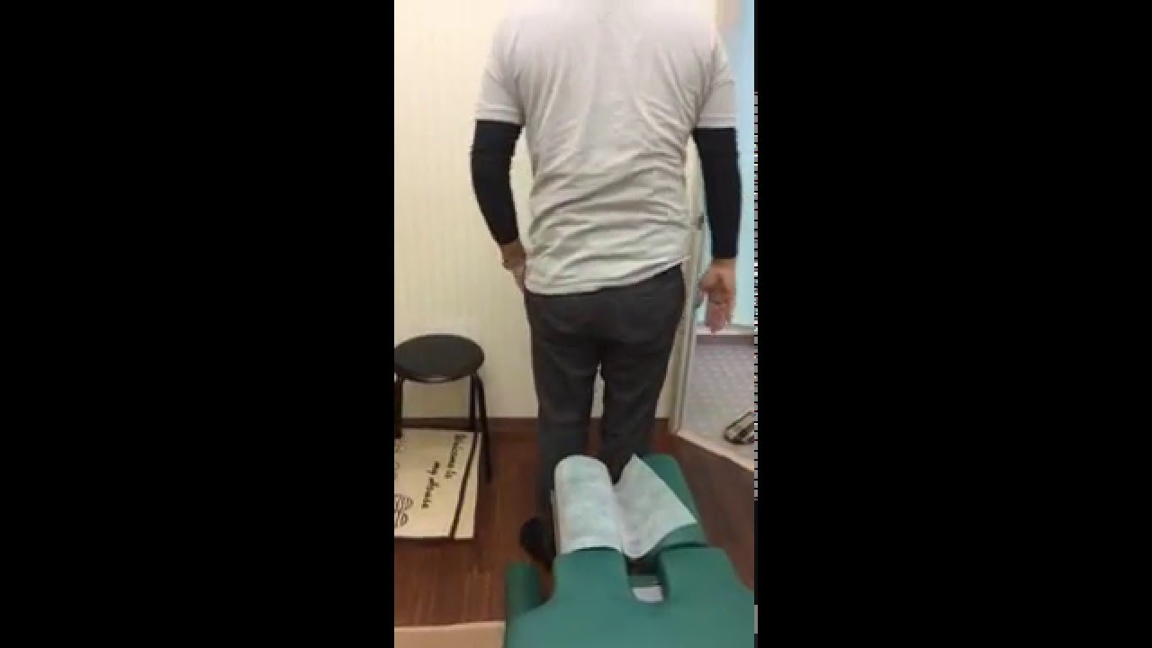 症例(動画)腰の激痛/足首ねん挫から発症したかなり強い腰痛/ぎっくり腰/1か所キネシオテーピング