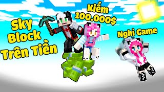 Redhood Th Thch 24 Gi Sinh Tn 1 Block Tin Trong Minecraft1 Ngy Mu Tr Thnh T Ph Skyblock