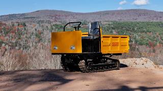 Testing a China crawler dump truck