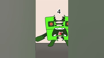 Oh No! Numberblocks Fell While Running from Zombies! - Numberblocks Fanmade Coloring Story#shorts