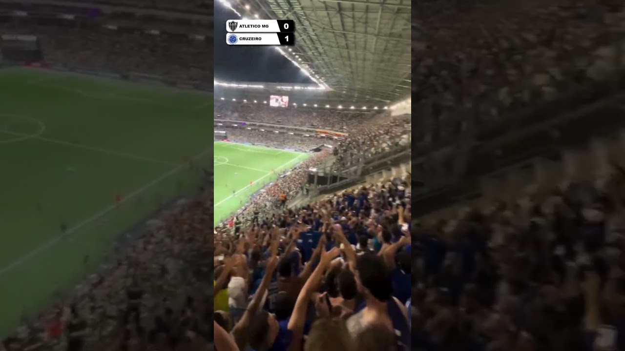 Torcedores do Cruzeiro provocam os atleticanos no clássico de 29-10 onde o Cruzeiro venceu por 1x0
