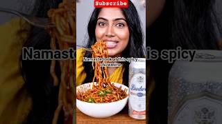 🥵 Spicy Chaumin And Budweiser Recipe 🤤 #shorts #asmr #food #shortsfeed