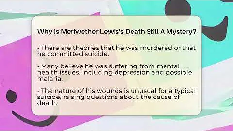 Why Is Meriwether Lewis's Death Still A Mystery? - Moments That Shocked Us