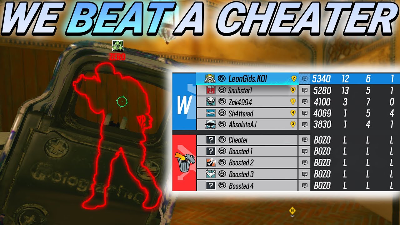 WE BEAT A CHEATER IN RANKED - Rainbow Six Siege - YouTube