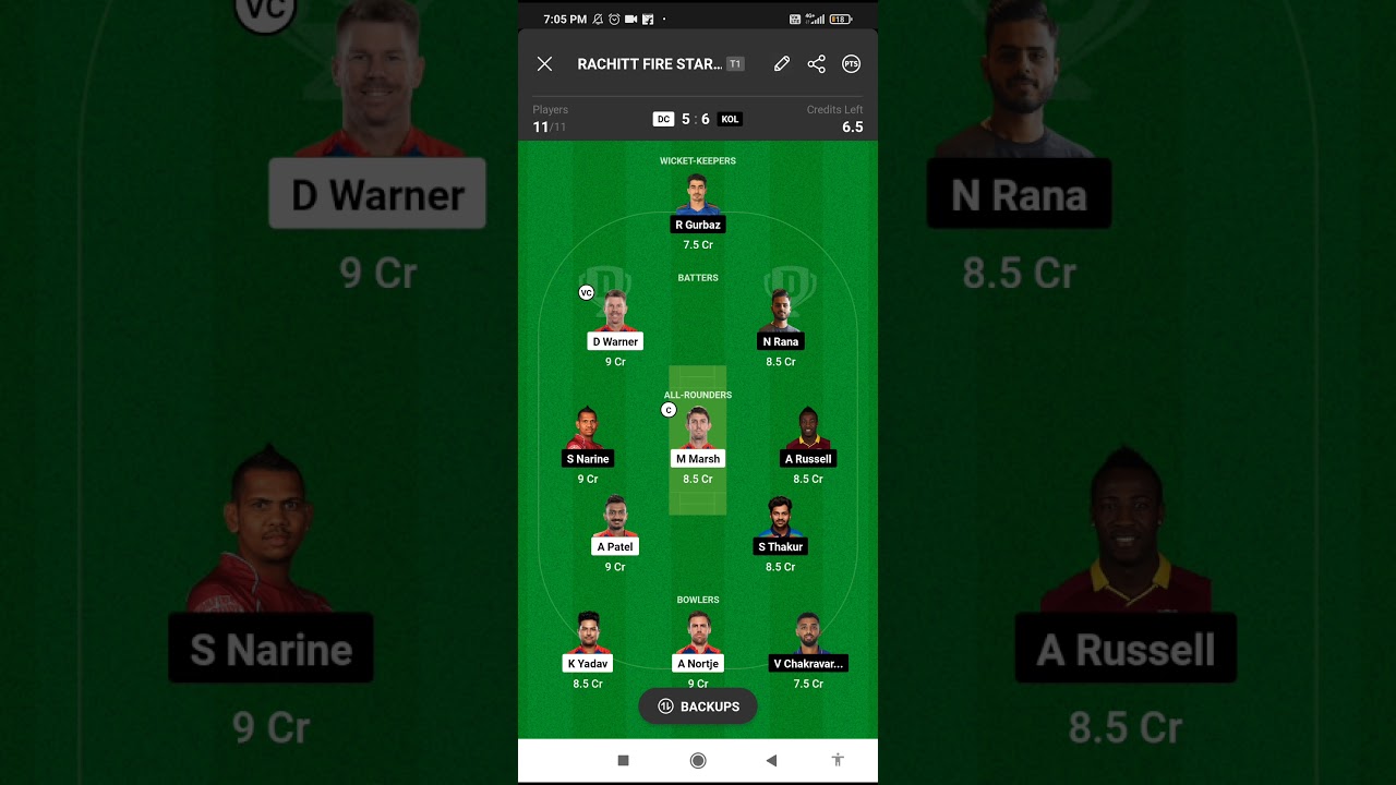 dc vs  kol prediction