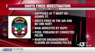Suspect in custody after shots fired near Bowling Green store