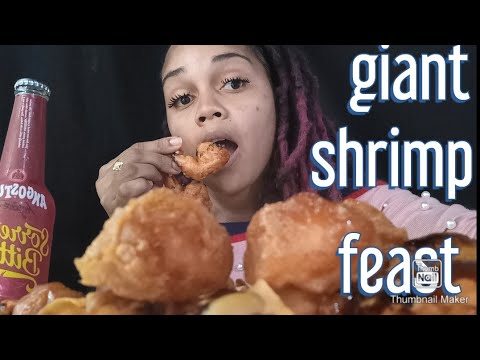 wow KING SIZE FRIED SHRIMP, SHRIMP WITH MIX BLACK BEAN NOODLES .SHRIMP