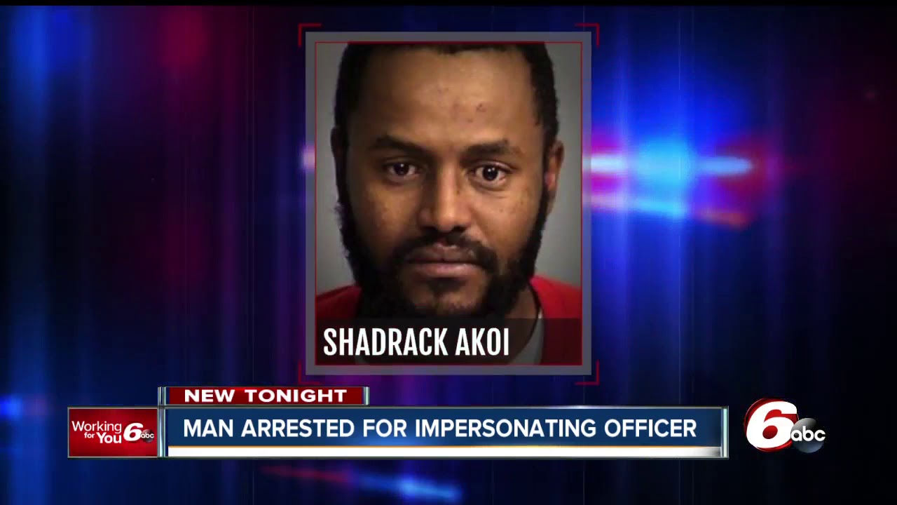 Man accused of impersonating a police officer in Indianapolis - YouTube