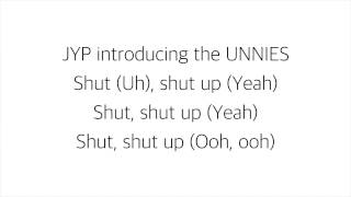 언니쓰 [UNNIES]－「SHUT UP」(Feat. 유희열 Yoo Hee Yeol) 가사 한국어 [LYRICS]