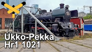 Steam locomotive. How the train prepares for museum days, Railways in Finland 160 years, Part 1.