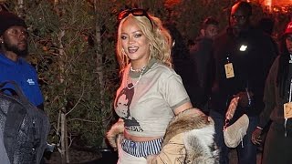 Rihanna Arrives To Watch ASAP Rocky Perform With Doja Cat at Coachella
