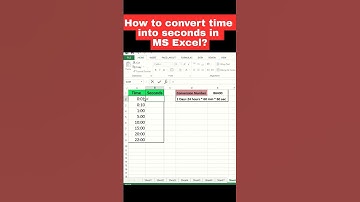 Excel Tips: Convert time into seconds #excel #excelshorts