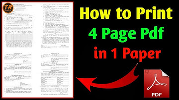 How To Print 4 Page PDF File in 1 Page || 4 पेज के PDF को एक पेज में प्रिंट कैसे करें
