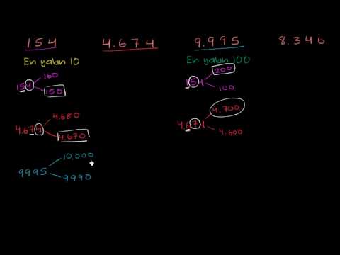 En Yakın Onluğa ve Yüzlüğe Yuvarlama Örnekleri (Matematik)