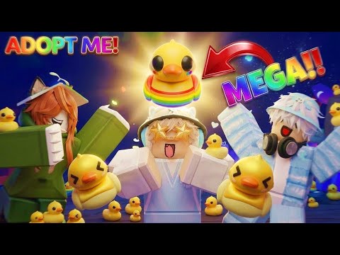 ROBLOX - MAKING NEON AND MEGA PETS IN ADOPT ME!!! 🐥🌈