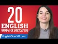 20 english words for everyday life  basic vocabulary 1