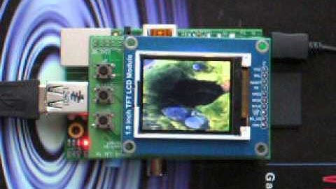 Raspberry Pi with 1.8" TFT LCD