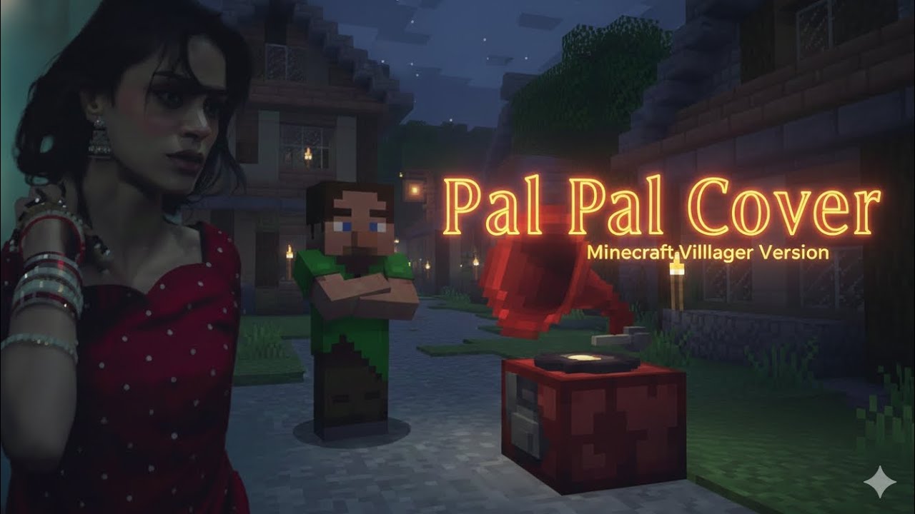 [4K] Pal Pal Cover song by Minecraft Villager || I didn't expect that 😱
