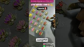 Invisible Lotus Kundan Chain Making at home🪷|Part-1 | Simple beginner friendly making Tutorial🚨