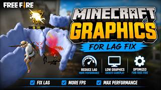 HOW TO GET MINECRAFT GRAPHICS IN FREE FIRE UPDATED ANDROID AND PC - POTATO GRAPHICS 100fps ✅ screenshot 4