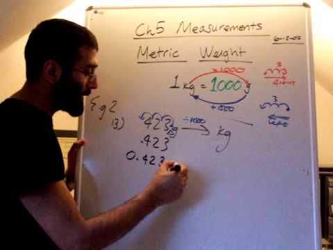 g to Kg Metric Conversions ( / 1000) - YouTube