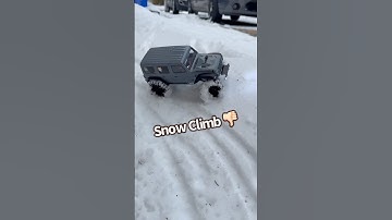 Snow Climb Fail ! Axial SCX24 Jeep Wrangler #scx24 #rccar #offroad #axial #crawler #rctruck #fail