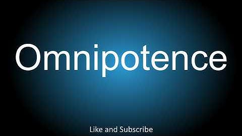 How to correctly pronounce - Omnipotence.