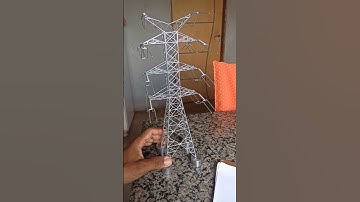 miniatura de torre de transmissão 30cm #torres #estruturasmetálicas #tower #energia #energy