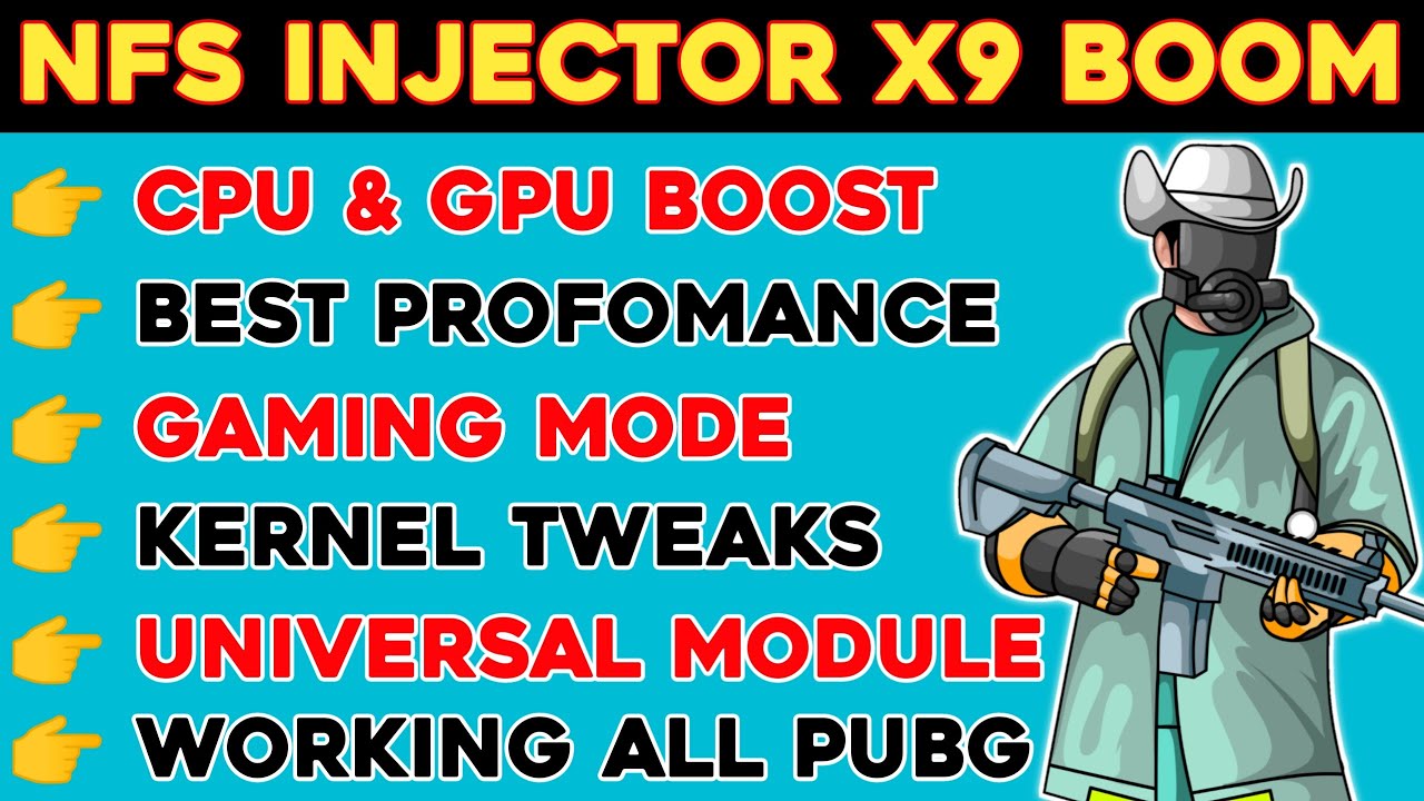 Best Gaming Magisk Module NFS INJECTOR X9 NFS Injector X9 BOOM