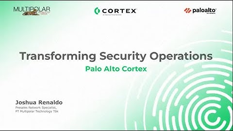 Multipolar Technology - Palo Alto Cortex XDR