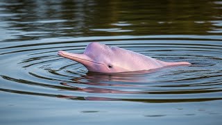 Rare Pink River Dolphin 🐬 Amazon Wildlife ASMR | Calm Water Sounds (4K) screenshot 4