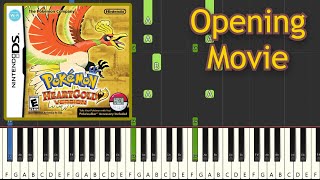 [Synthesia] Opening Movie - Pokemon HeartGold \& SoulSilver - Piano Tutorial