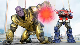Transformers One - Optimus Prime vs Thanos Final Fight | รูปภาพพาราเมาท์ [HD]