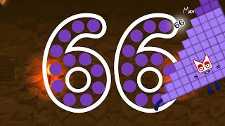 Numberblocks 66 Magic Run - Numberblocks Sixty Six Adventure | Number Counting Go Explore