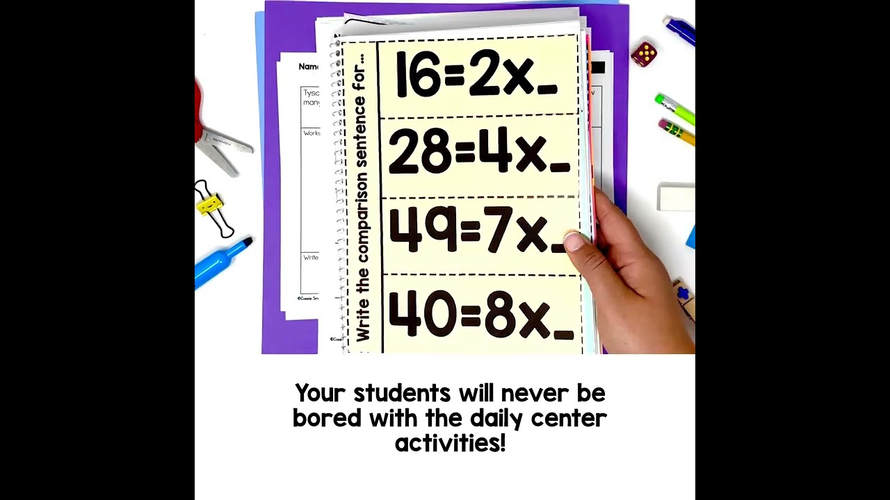 Teaching 4th Grade Multiplicative Comparisons 4.OA.1 4.OA.2 Word Problems Activities Lessons