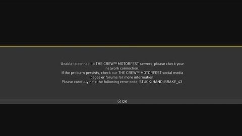THE CREW MOTORFEST Error Stuck-Hand-break _43 How To Fix This Error 