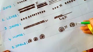 மெஹந்தி பயிற்சி(சான்றிதழுடன்) Mehndi Course With Certificate 2023 - 1 Designs