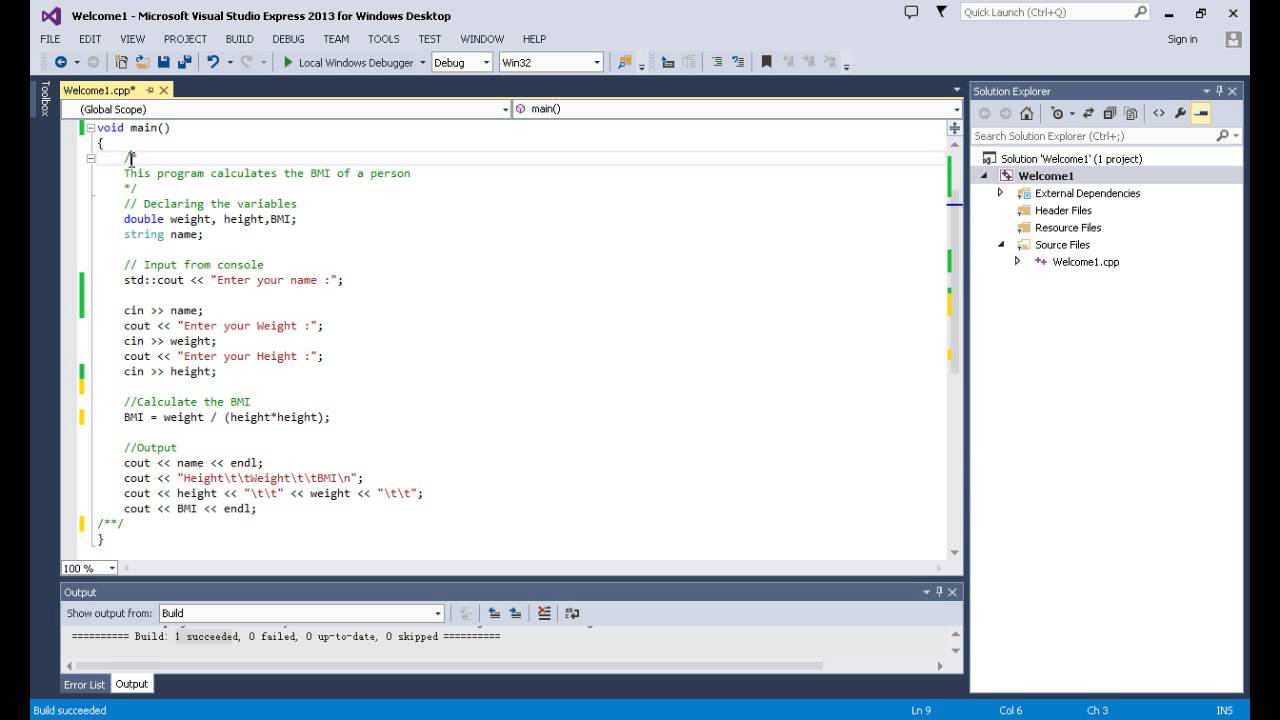 Computer Programming – BMI Explained – Part 3