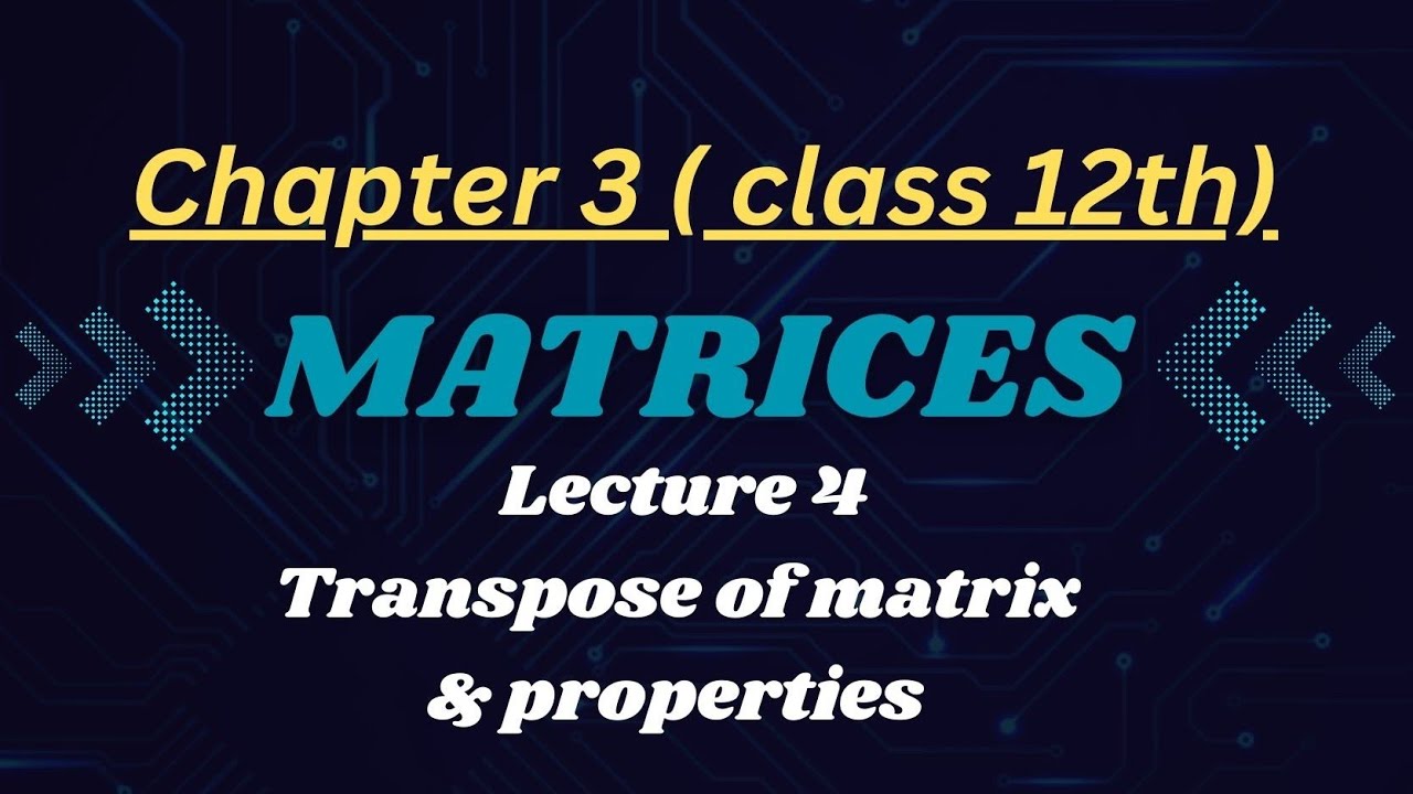 Matrix 12th MATRICES (class 12th)#matrix#maths#ncert📚@NCERTWallahClass12PW ...
