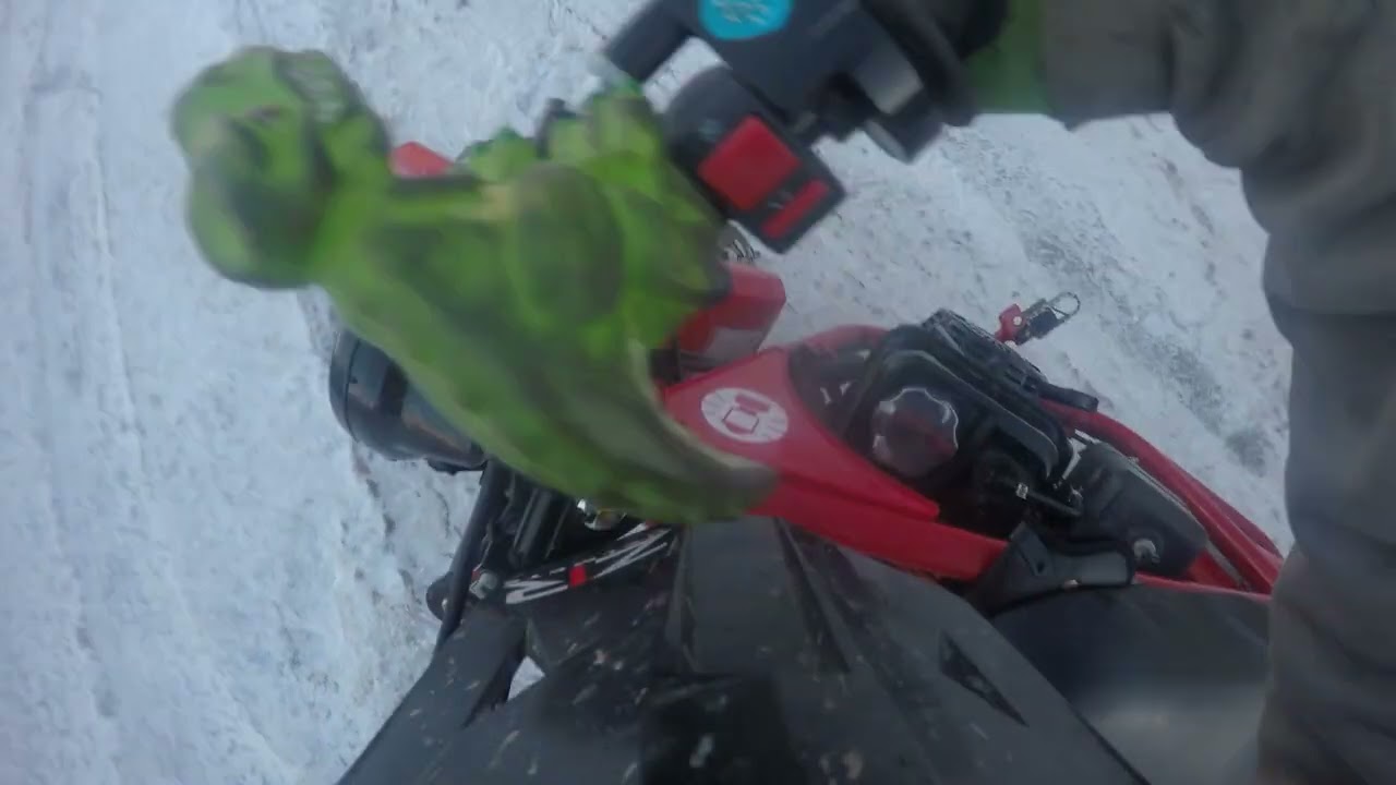 messing around  on ice minbike style ! 