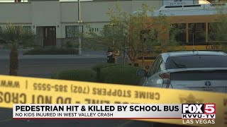 Woman fatally hit by school bus in west valley, Las Vegas police say screenshot 3